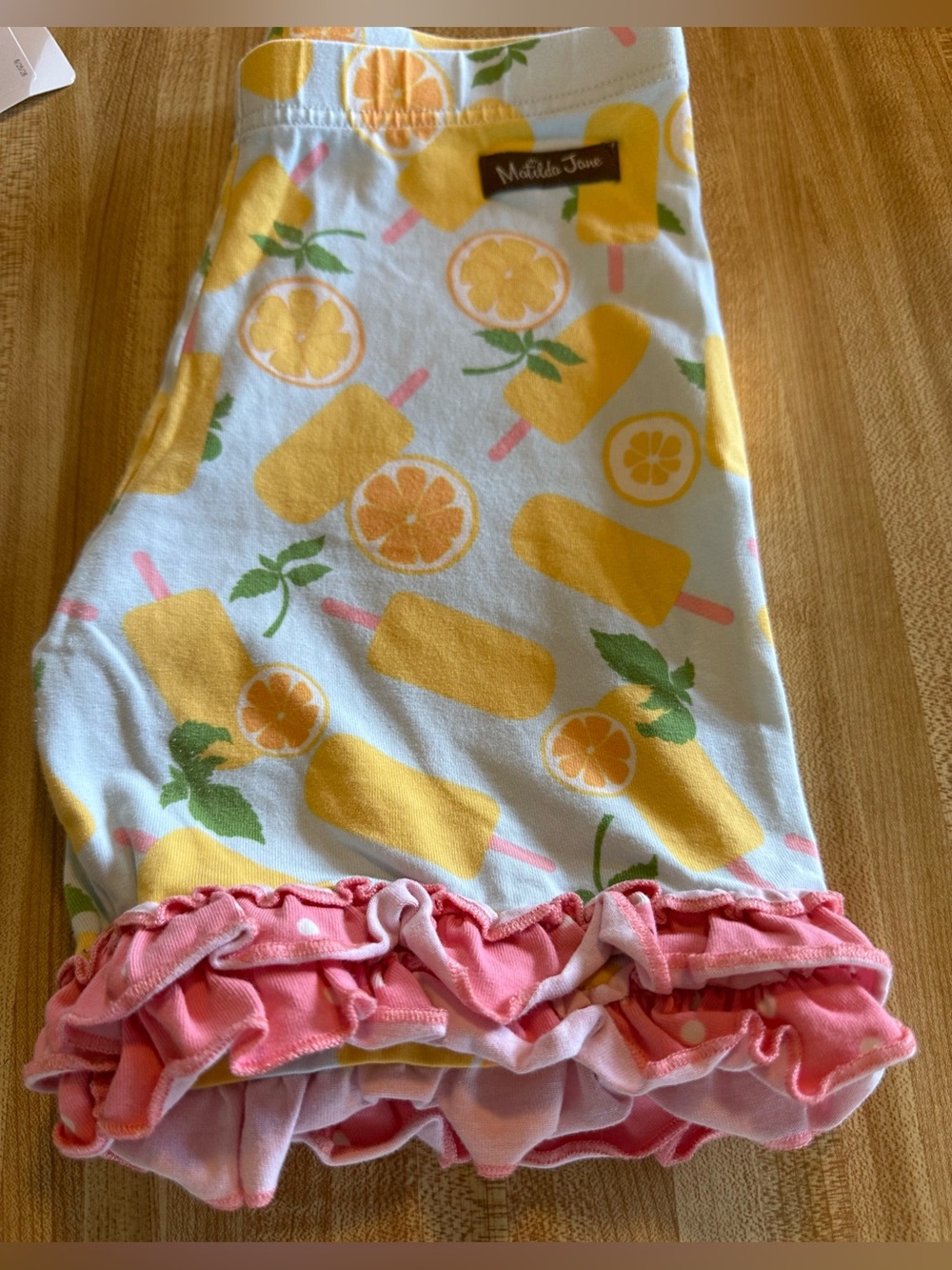 Matilda Jane Girls Lemonade Popsicle Ruffle Pants.